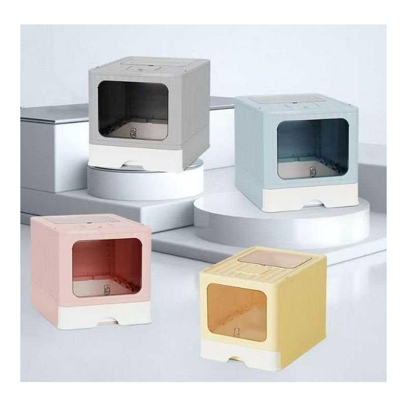 yaso-p-litter-box-sb274 ليتر بوكس مغلق بدرج كبير 52 سم - Image 1